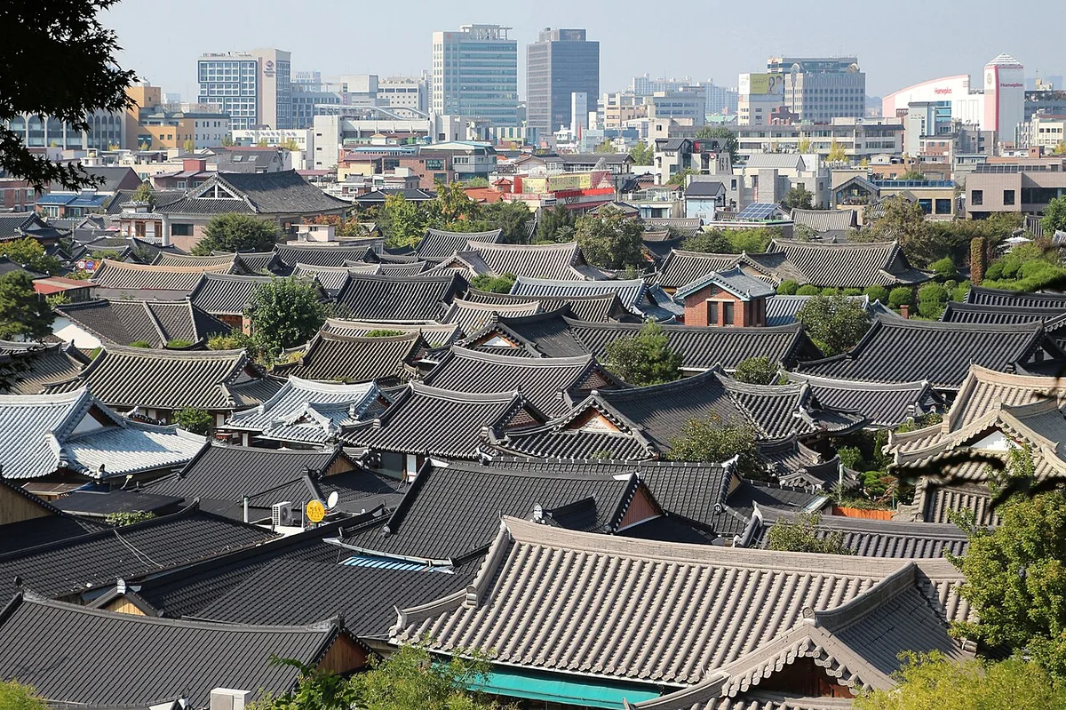 全州韩屋村的屋顶与街巷
